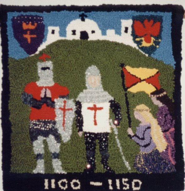 The Crusades, as invisioned by modern Christian quilters.