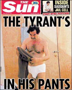 The tyrant of Iraq himself in his final... and very pathetic... days.